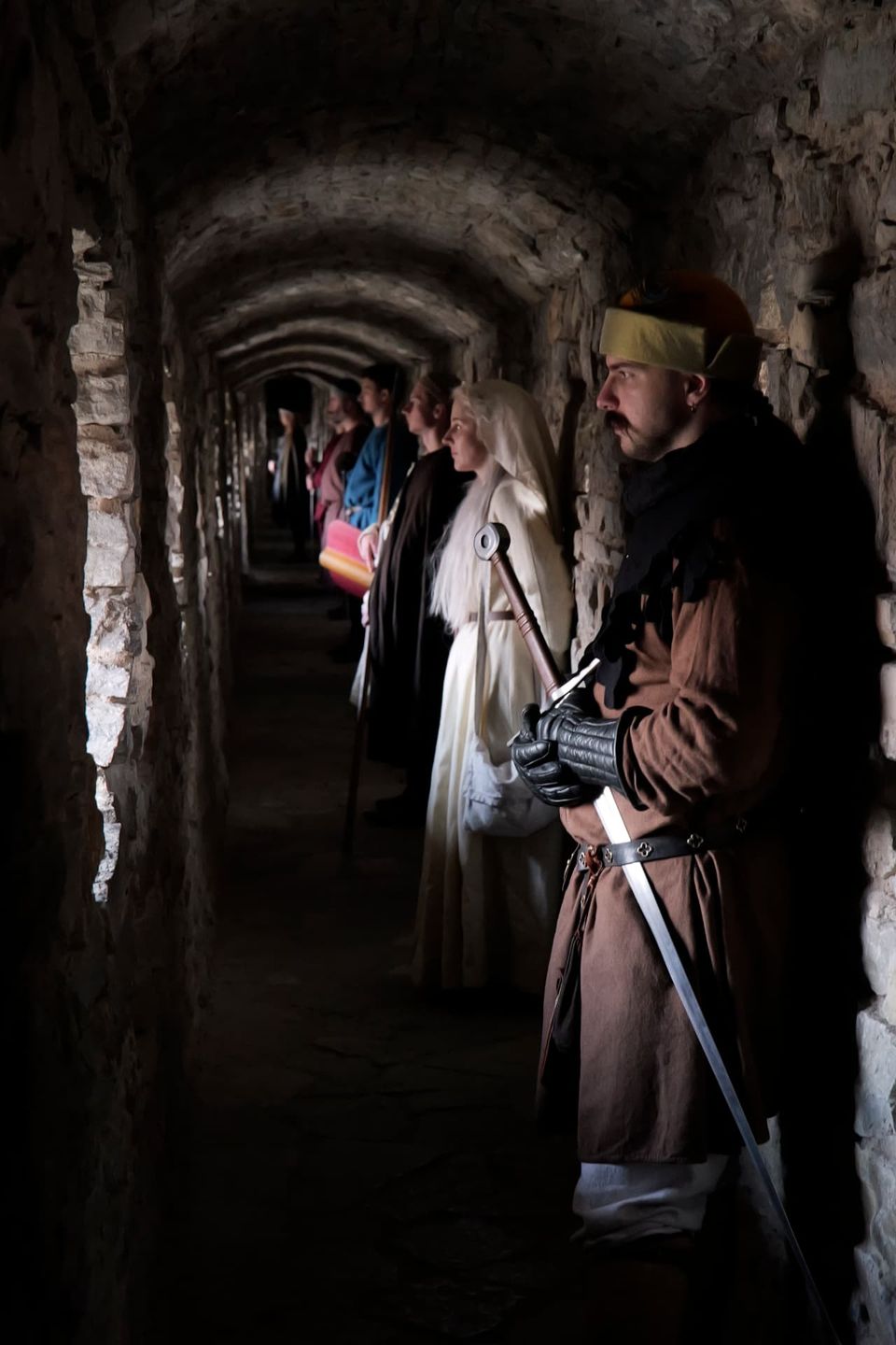 Corridor of a medieval castle